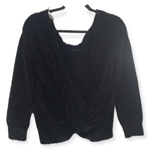 DESIGN LAB Lord & Taylor Chunky Off the Shoulder Crossbody Sweater